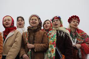 Carollers in Kyiv